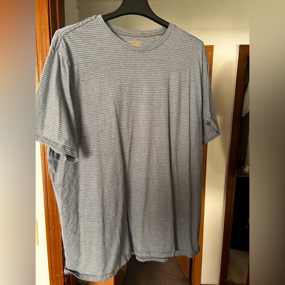 Foundry, Blue Striped Shirt